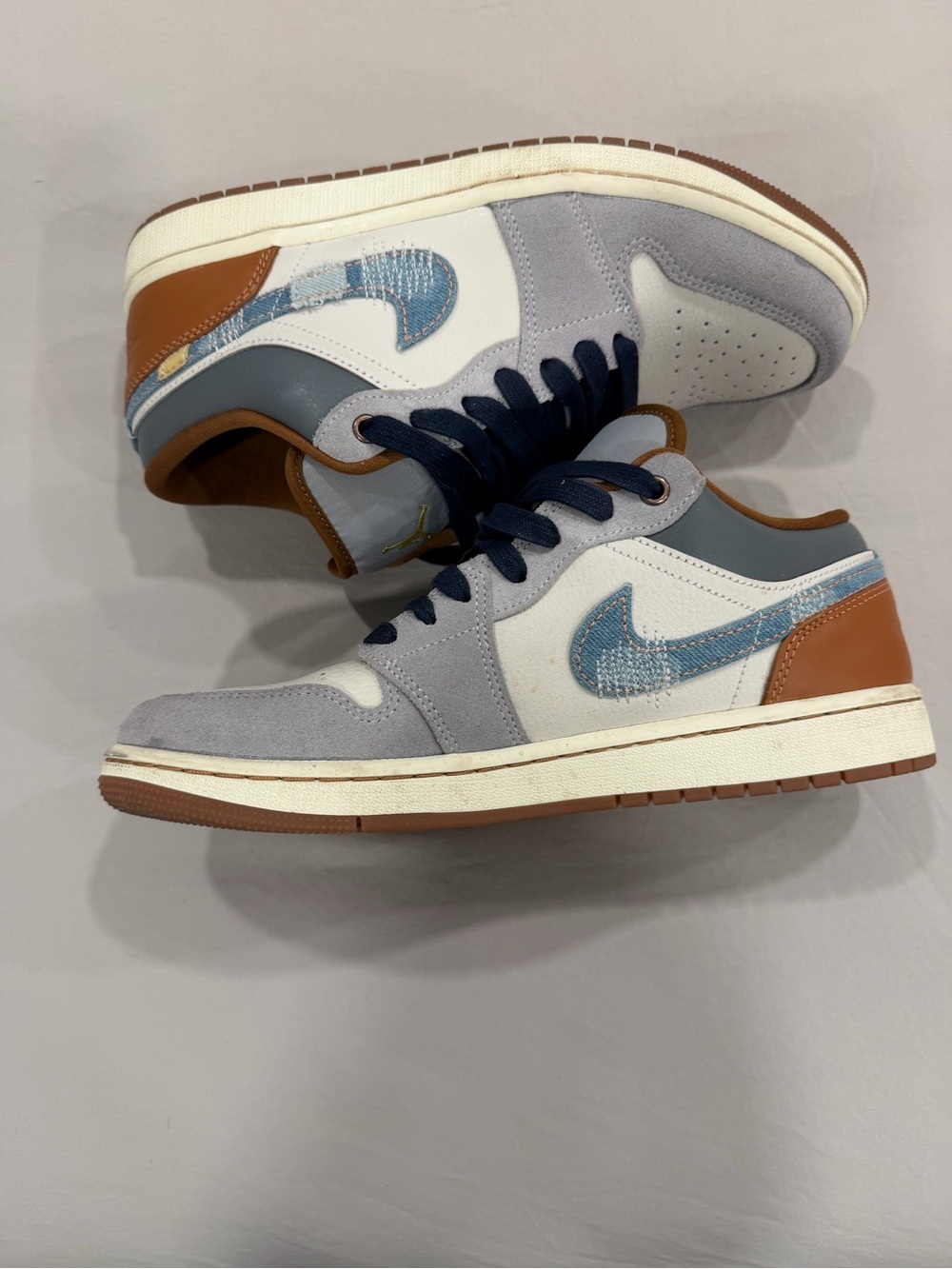 Jordan 1 Low SE Phantom Repaired Denim Swoosh